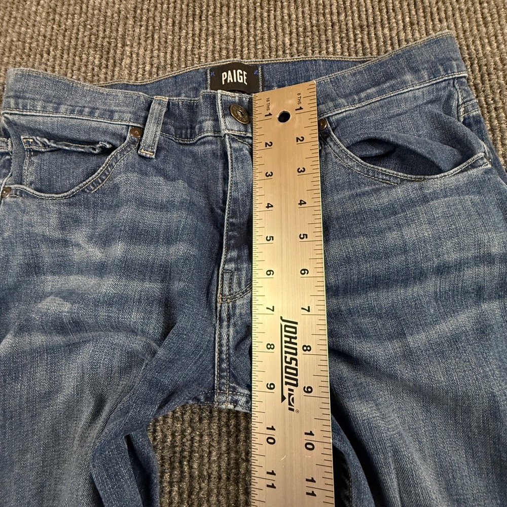 Paige Federal Slim Straight Jeans Mens Size 30 Tudor Blue Wash M655212-880 Denim - Picture 8 of 15